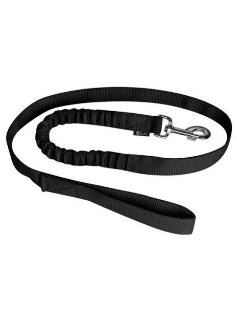 CHABA Smycz taśma z amortyzatorem 16 czarna