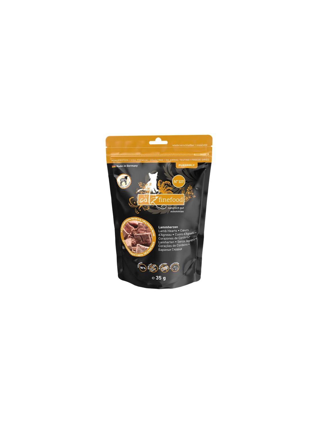 Catz Finefood Purrrrly N.107 Serca jagnięce 35g