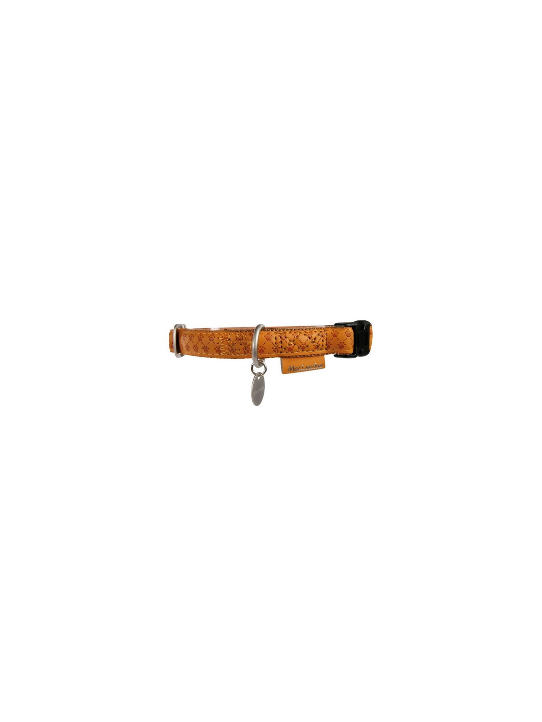 Zolux Obroża regulowana Mac Leather 15mm Żółta [522035JA]