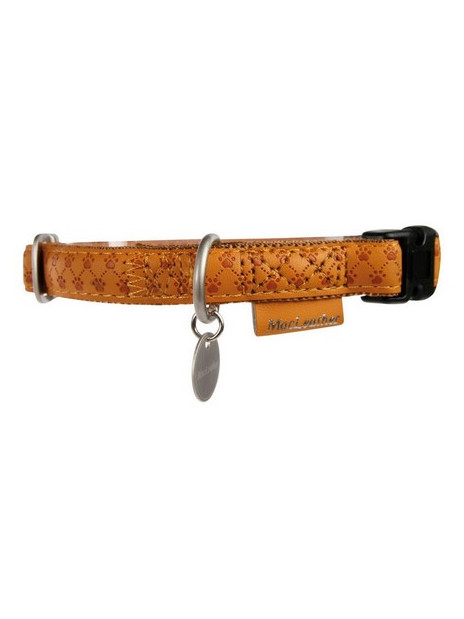Zolux Obroża regulowana Mac Leather 15mm Żółta [522035JA]