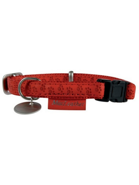 Zolux Obroża regulowana Mac Leather 15mm Czerwona [522035RO]