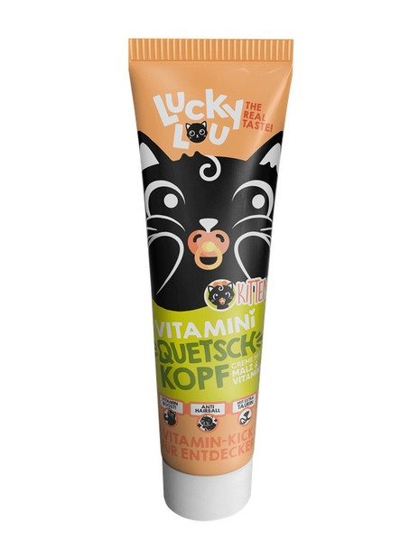 Lucky Lou Quetschkopfe Kitten Witaminy pasta odkłaczająca 100g