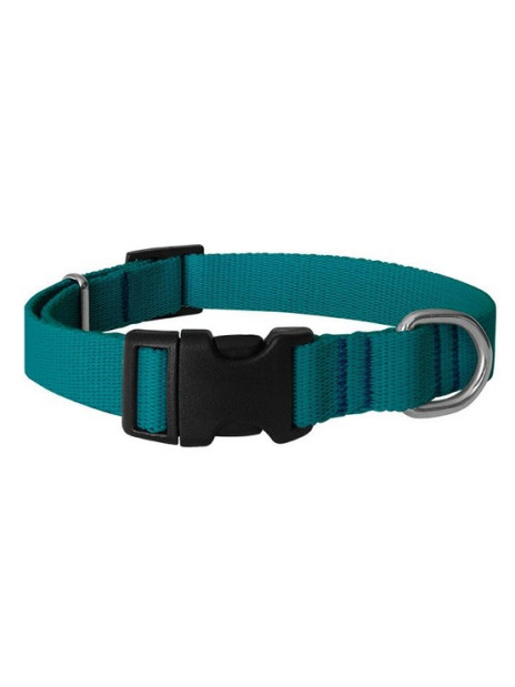 CHABA Obroża taśma regulowana gładka 20mm/46cm morska