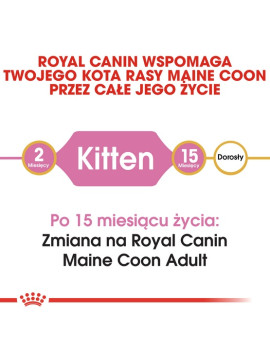 Royal Canin Maine Coon Kitten karma sucha dla kociąt, do 15 miesiąca, rasy maine coon 4kg