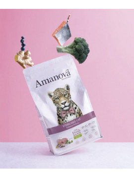 Amanova Cat Sterilised Salmon Deluxe - łosoś 6kg