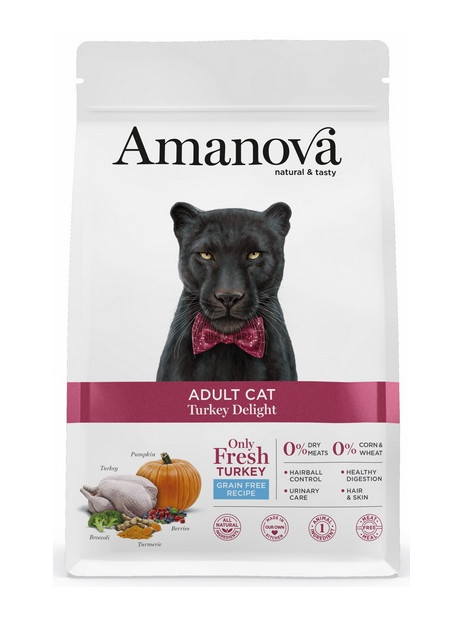 Amanova Cat Adult Turkey Delight - indyk 4kg