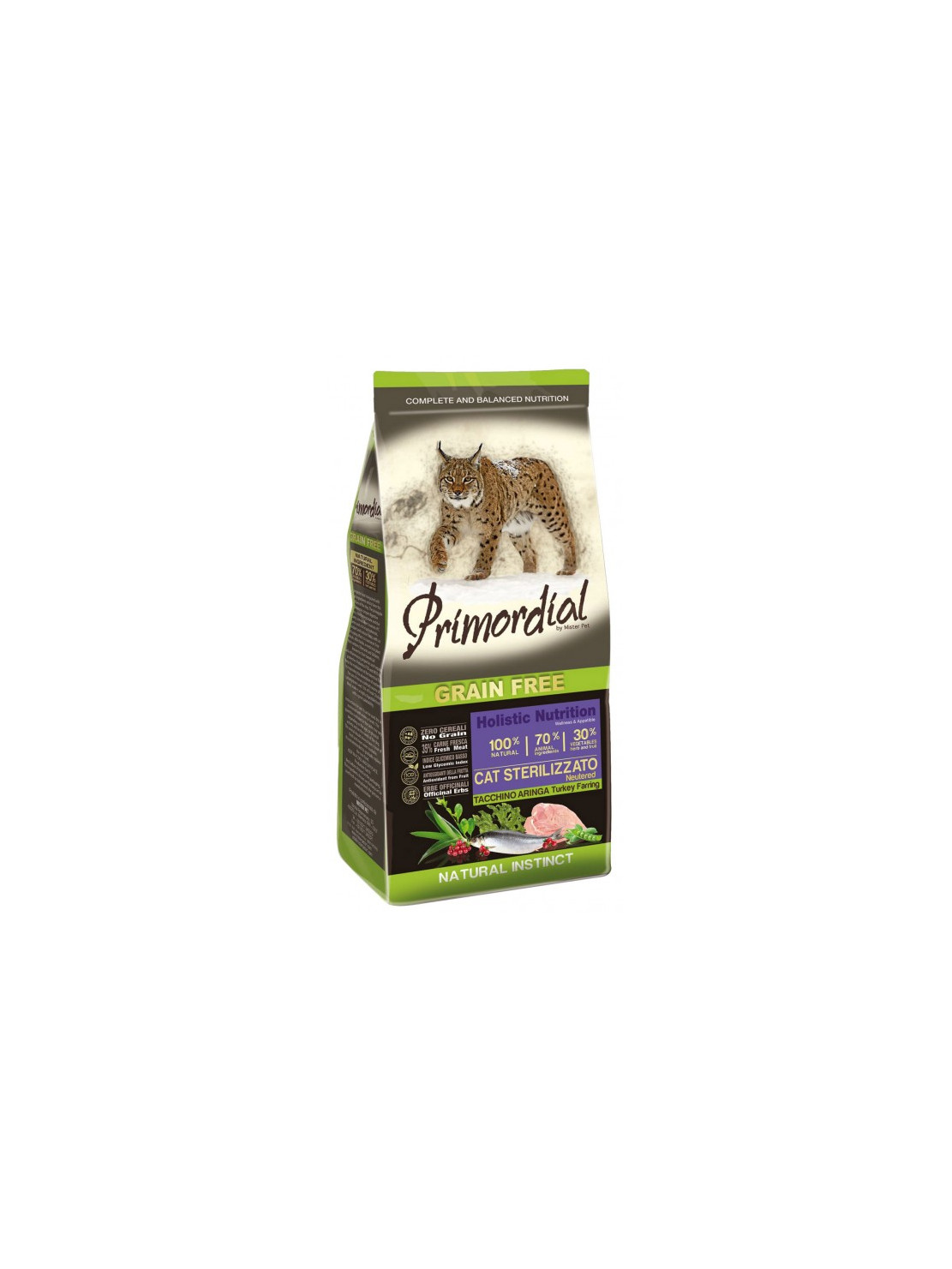 Primordial Cat Grain Free Sterilized Turkey & Herring 6kg