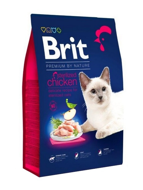 Brit Premium By Nature Cat Sterilized Chicken 8kg