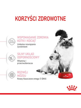 Royal Canin Mother&Babycat karma sucha dla kotek w okresie ciąży, laktacji i kociąt od 1 do 4 miesiąca 2kg