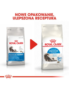 Royal Canin Indoor Long Hair karma sucha dla kotów dorosłych, długowłose, przebywających wyłącznie w domu 2kg