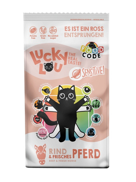 Lucky Lou Food Code Sensitive Wołowina & Konina 1,7kg