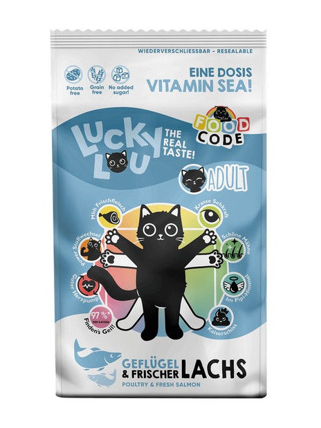 Lucky Lou Food Code Lifestage Adult Drób & Łosoś 1,7kg