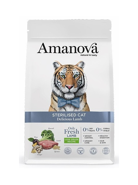 Amanova Cat Sterilised Delicious Lamb - jagnięcina 1,5kg