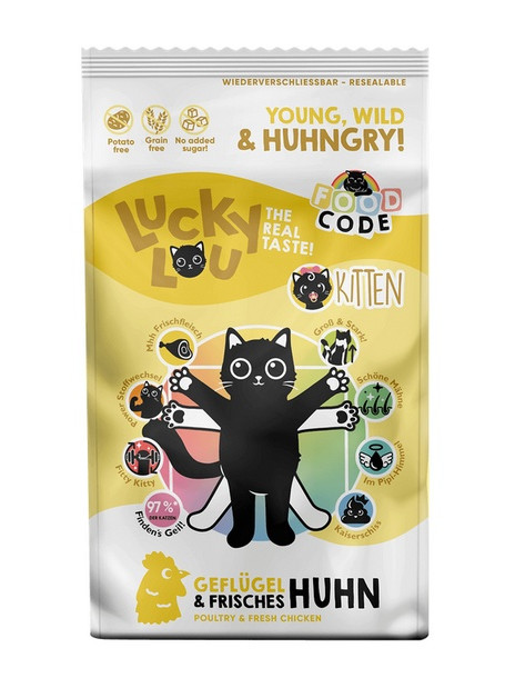 Lucky Lou Food Code Lifestage Kitten Drób & Kurczak 1,7kg