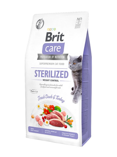 Brit Care Cat Grain Free Sterilized Weight Control 2kg