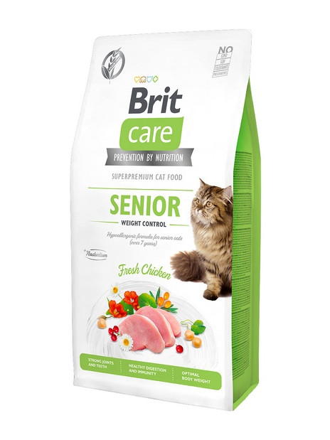 Brit Care Cat Grain Free Senior Weight Control 2kg