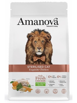 Amanova Cat Sterilised Exquisite Chicken - kurczak 1,5kg