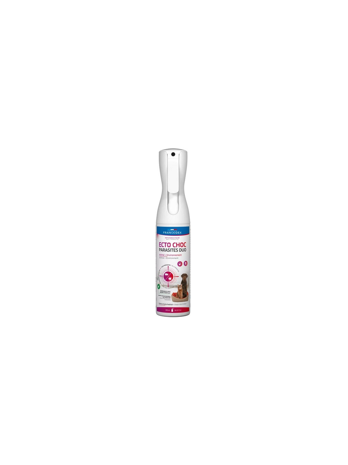 Francodex Ecto Choc Parasites Duo Mgiełka przeciwpasożytnicza dla psów i kotów 290ml