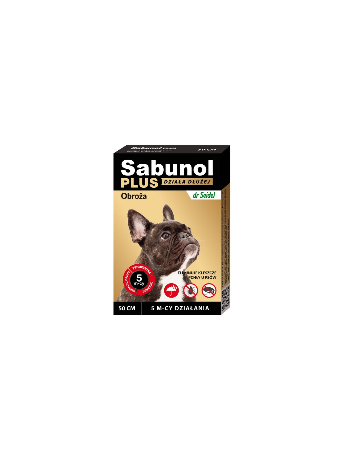 Sabunol Obroża Plus przeciw pchłom dla psa 50cm