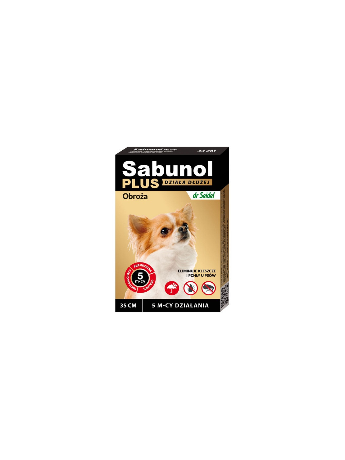Sabunol Obroża Plus przeciw pchłom dla psa 35cm