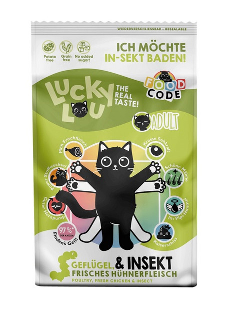 Lucky Lou Food Code Lifestage Adult Drób & Owady 750g