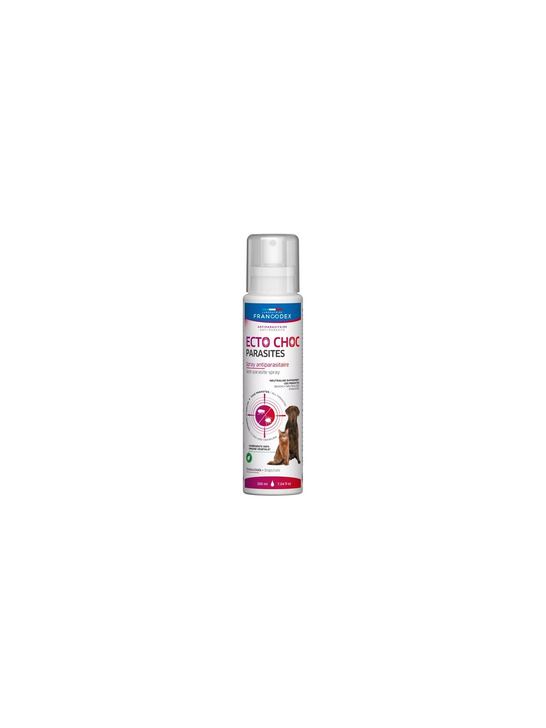 Francodex Ecto Choc Parasites Spray przeciwpasożytniczy dla psów i kotów 200ml