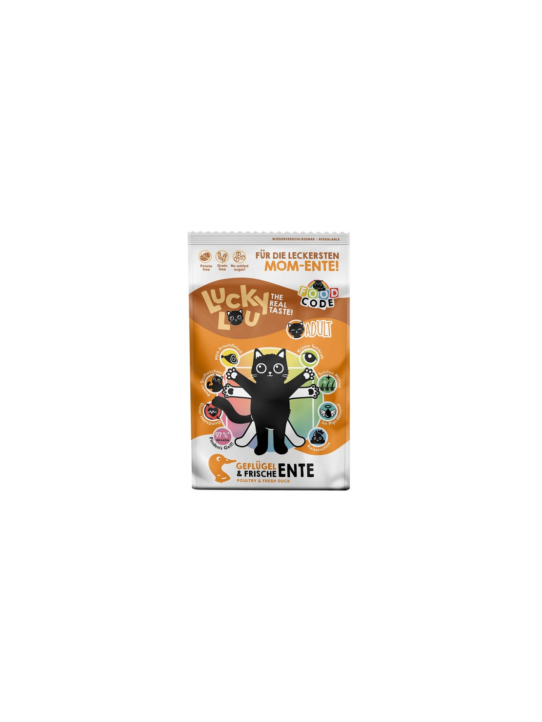 Lucky Lou Food Code Lifestage Adult Drób & Kaczka 750g