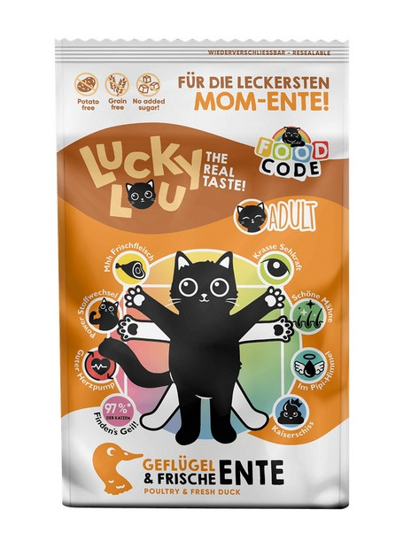 Lucky Lou Food Code Lifestage Adult Drób & Kaczka 750g
