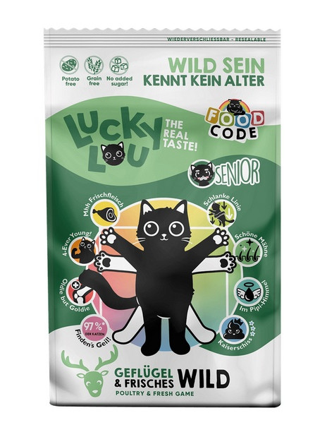 Lucky Lou Food Code Lifestage Senior Drób & Dziczyzna 750g
