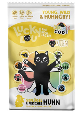 Lucky Lou Food Code Lifestage Kitten Drób & Kurczak 750g