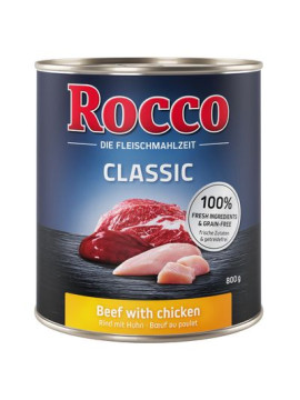 Mokra karma Rocco Classic 800g Wołowina i dziczyzna