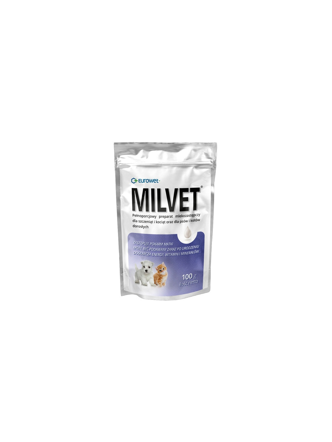 Milvet Preparat mlekozastępczy dla szczeniąt i kociąt 100g