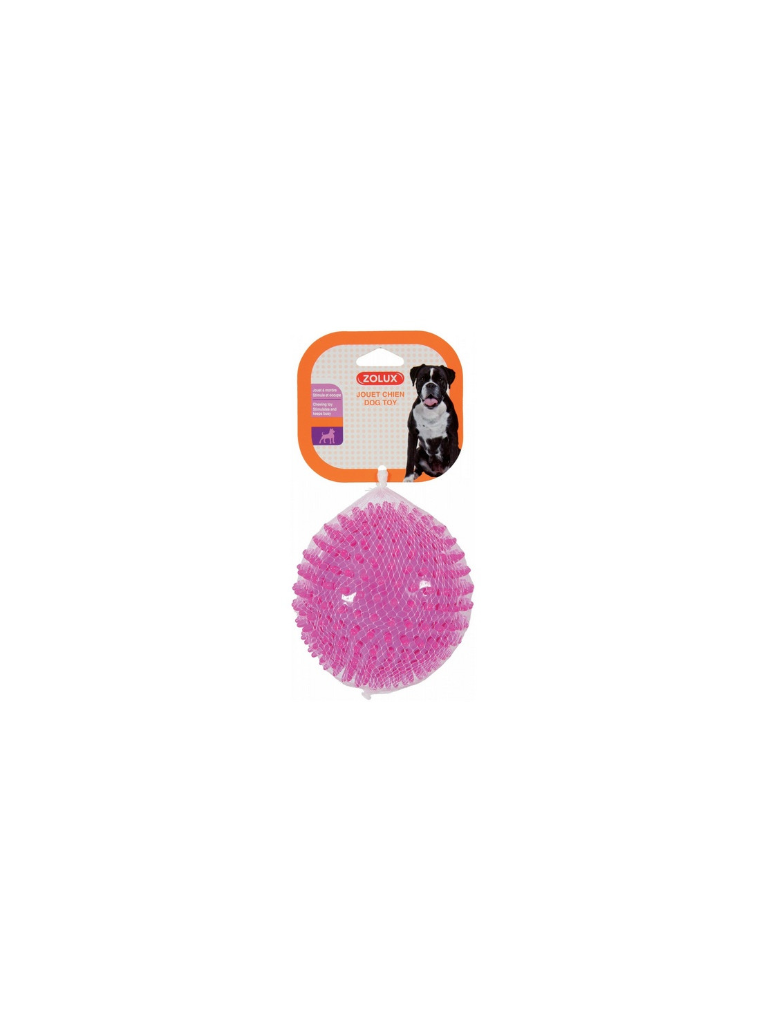Zolux Zabawka TPR POP Piłka z kolcami 13cm różowa [479071FRA]