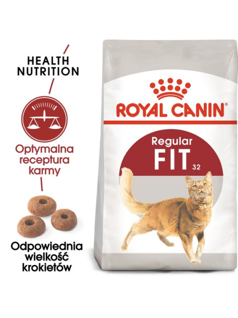 Royal Canin Fit karma sucha dla kotów dorosłych, wspierająca idealną kondycję 400g