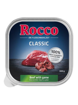 Karma mokra Rocco Classic tacka 300g Wołowina i łosoś