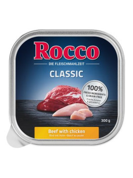 Karma mokra Rocco Classic tacka 300g Wołowina i łosoś