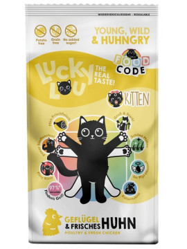 Lucky Lou Food Code Lifestage Kitten Drób & Kurczak 340g
