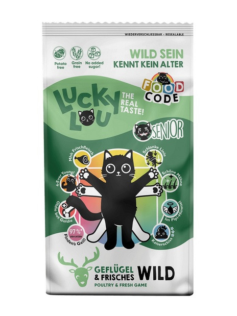 Lucky Lou Food Code Lifestage Senior Drób & Dziczyzna 340g