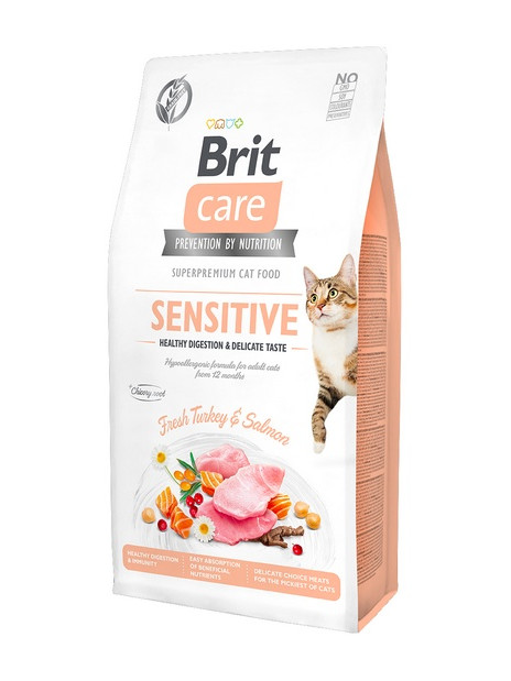 Brit Care Cat Grain Free Sensitive Healthy Digestion & Delicate Taste 400g