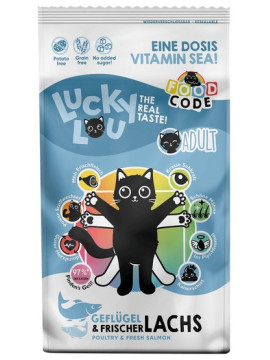 Lucky Lou Food Code Lifestage Adult Drób & Łosoś 340g