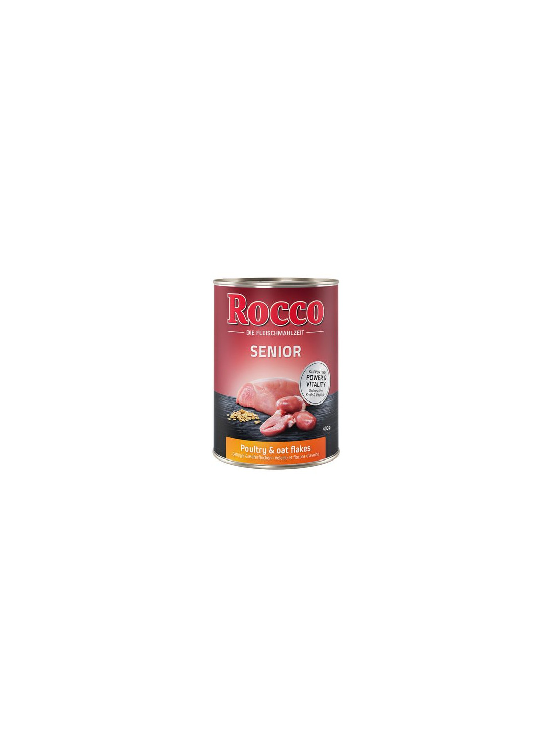 Mokra karma Rocco Senior 400g Drób z płatkami owsianymi