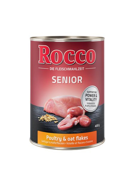 Mokra karma Rocco Senior 400g Drób z płatkami owsianymi