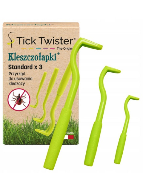 Kleszczołapki - przyrząd do usuwania kleszczy - haczyki 3szt