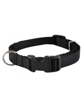 CHABA Obroża taśma regulowana 10mm x 30cm czarna