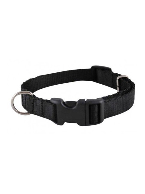 CHABA Obroża taśma regulowana 10mm x 30cm czarna