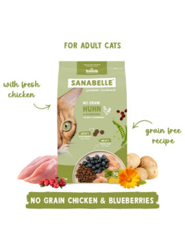 Sanabelle Adult No Grain Huhn - bezzbożowa z kurczakiem 400g