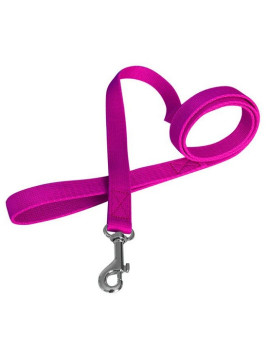 CHABA Smycz taśma gładka 10mm/130cm fuksja