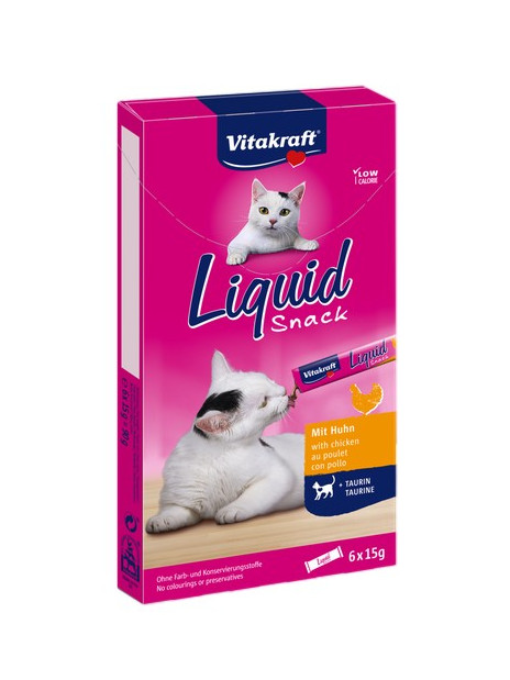 Vitakraft Cat Liquid-Snack z Kurczakiem 6x15g [16424]