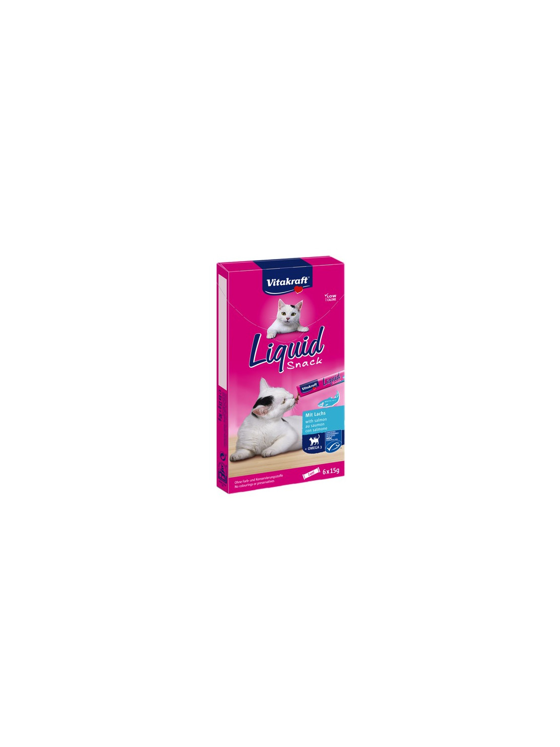 Vitakraft Cat Liquid-Snack z Łososiem 6x15g [16423]