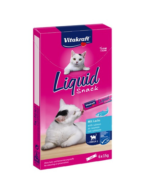 Vitakraft Cat Liquid-Snack z Łososiem 6x15g [16423]